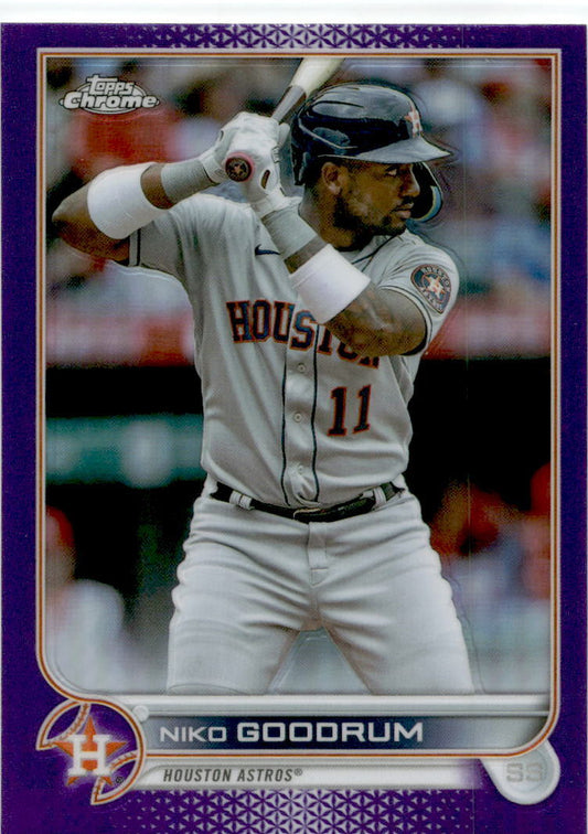 2022 Topps Update Purple #US157 Niko Goodrum Houston Astros