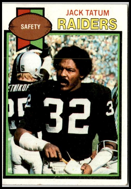 1979 Topps Cream Colored Back #326 Jack Tatum Oakland Raiders