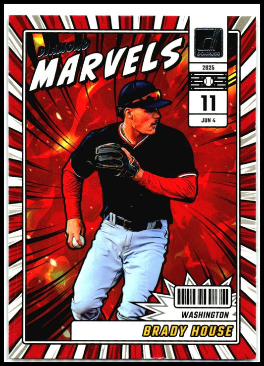 2025 Donruss Diamond Marvels #12 Brady House Washington Nationals