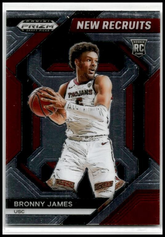 2024 Panini Prizm Draft Picks New Recruits #2 Bronny James Jr. USC Trojans