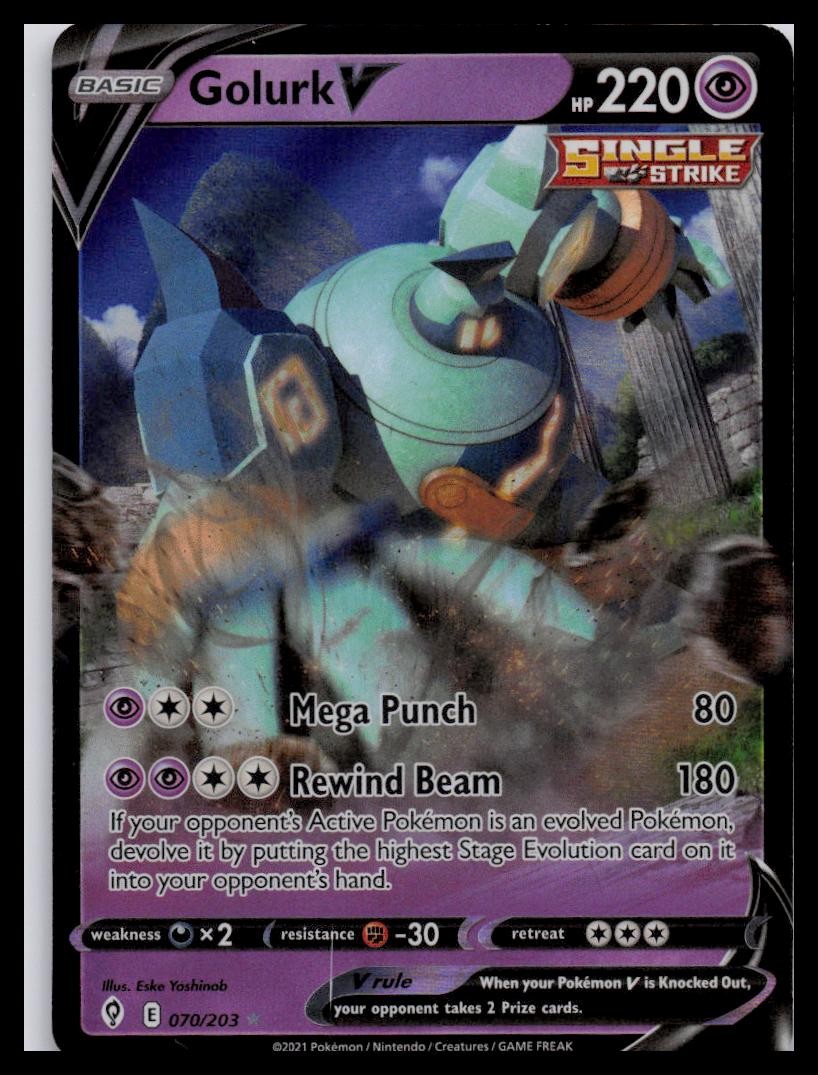 SWSH07: Evolving Skies #070/203 Golurk V