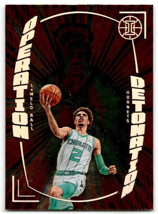 2021-22 Panini Illusions - Operation Detonation Orange LaMelo Ball Charlotte