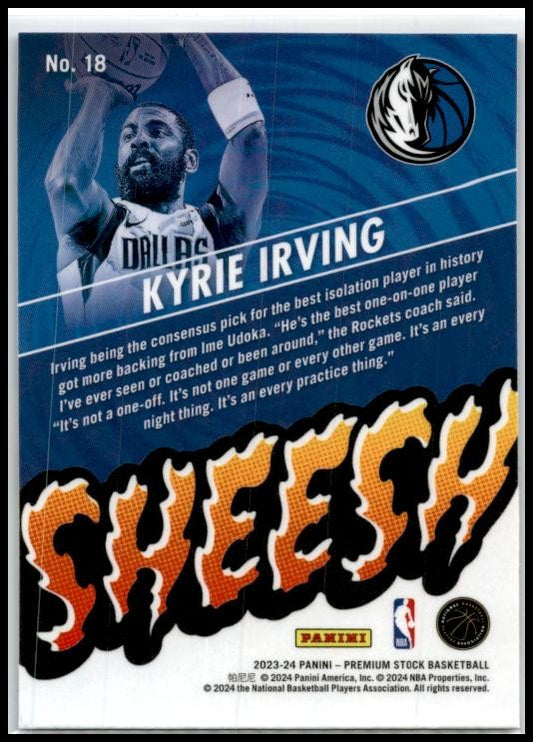 2023-24 Hoops Premium Stock Sheesh #18 Kyrie Irving Dallas Mavericks