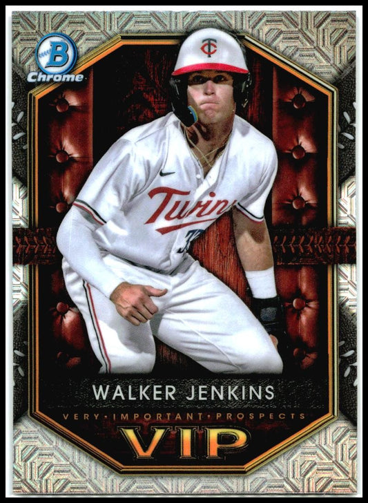 2025 Bowman Very Important Prospects Mojo Refractor #VIP-16 Walker Jenkins Twins