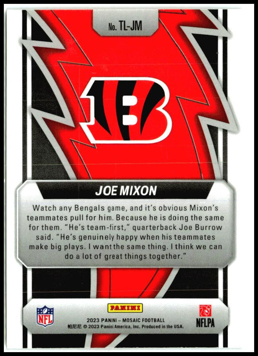 2023 Panini Mosaic Thunder Lane #TL-JM Joe Mixon Cincinnati Bengals