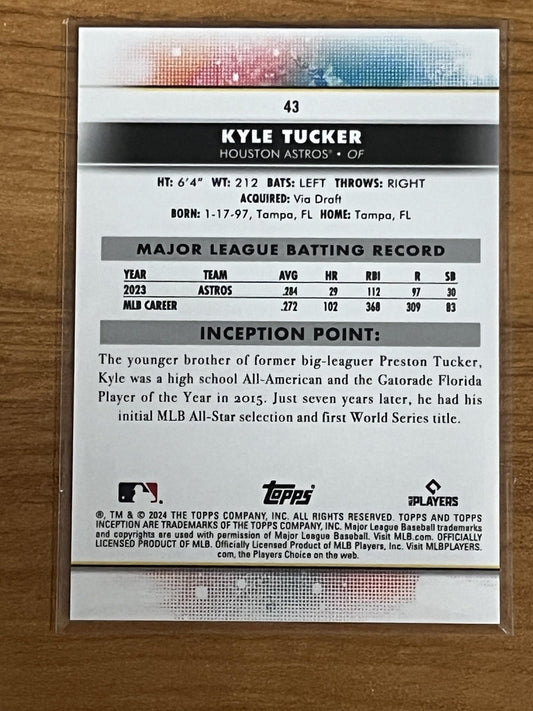 2024 topps inception #43 Kyle Tucker Astros