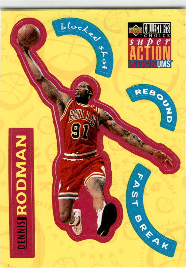 1996-97 Collector's Choice French #S4 Dennis Rodman Chicago Bulls