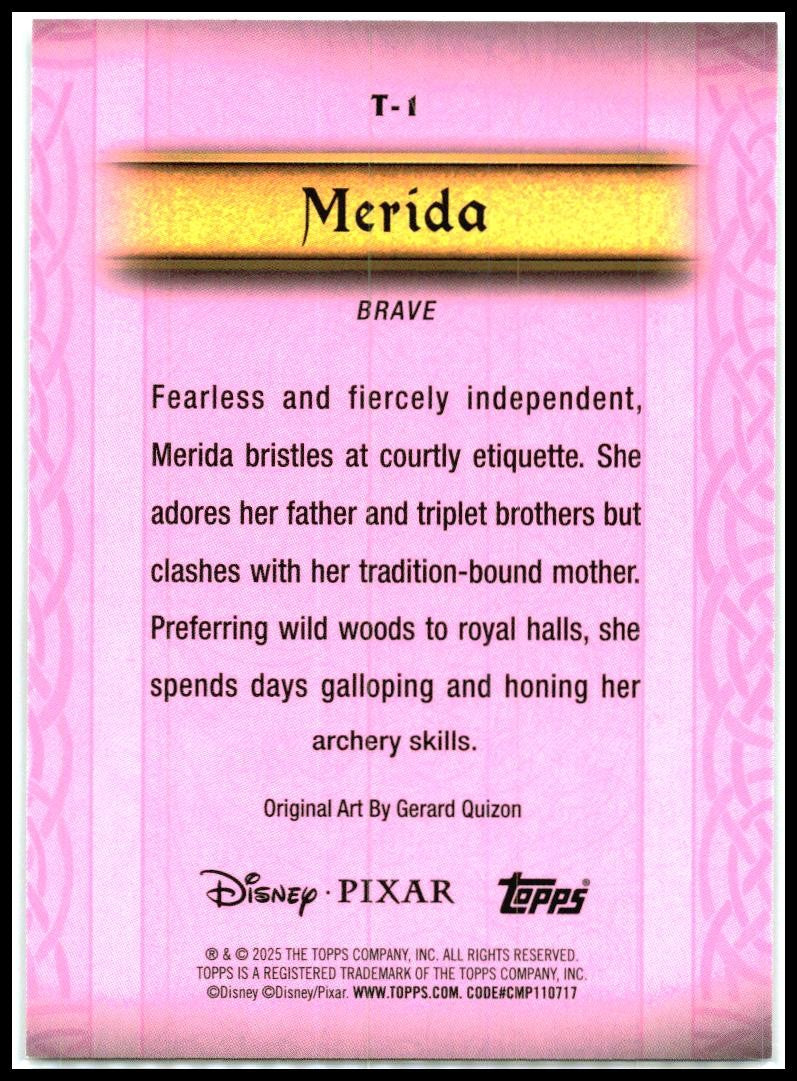 2025 Topps Disney Wonder Tapestry #T-1 Merida
