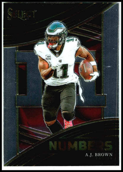 2023 Panini Select Numbers #NMB-ABR A.J. Brown Philadelphia Eagles