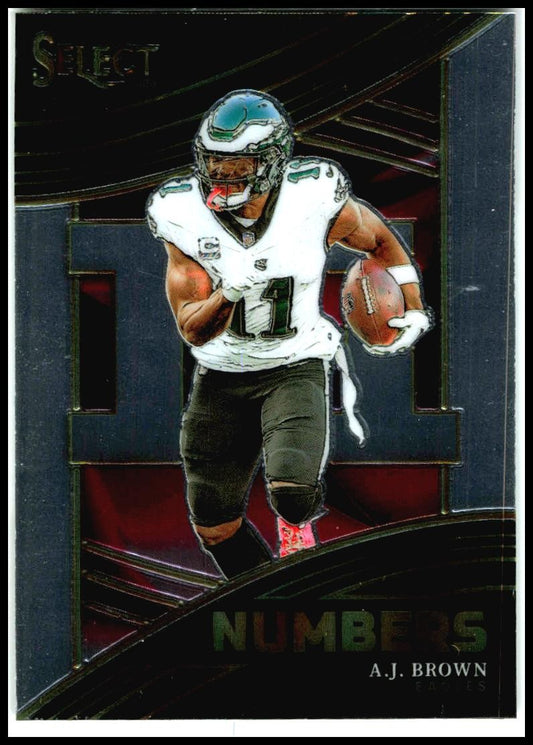 2023 Panini Select Numbers #NMB-ABR A.J. Brown Philadelphia Eagles