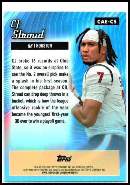 2024 Topps Chrome Chrome All-Etch #CAE-CS CJ Stroud Houston Texans