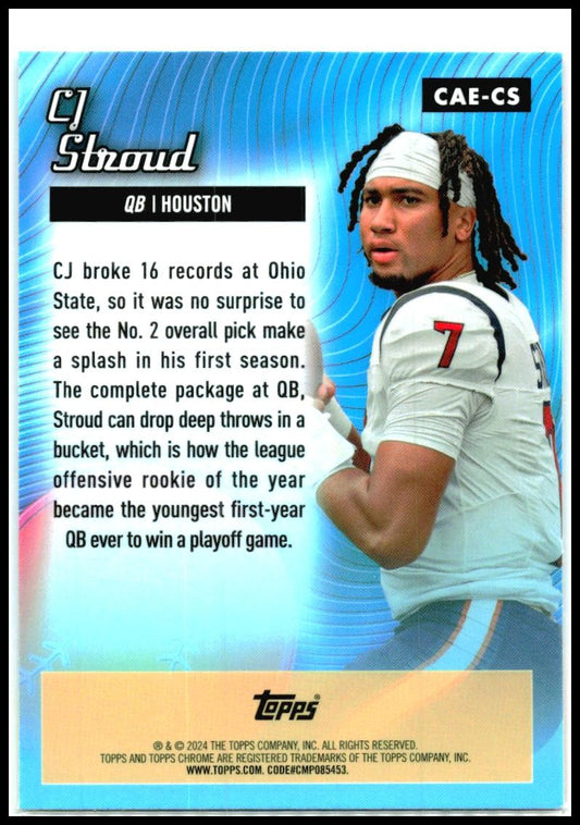 2024 Topps Chrome Chrome All-Etch #CAE-CS CJ Stroud Houston Texans