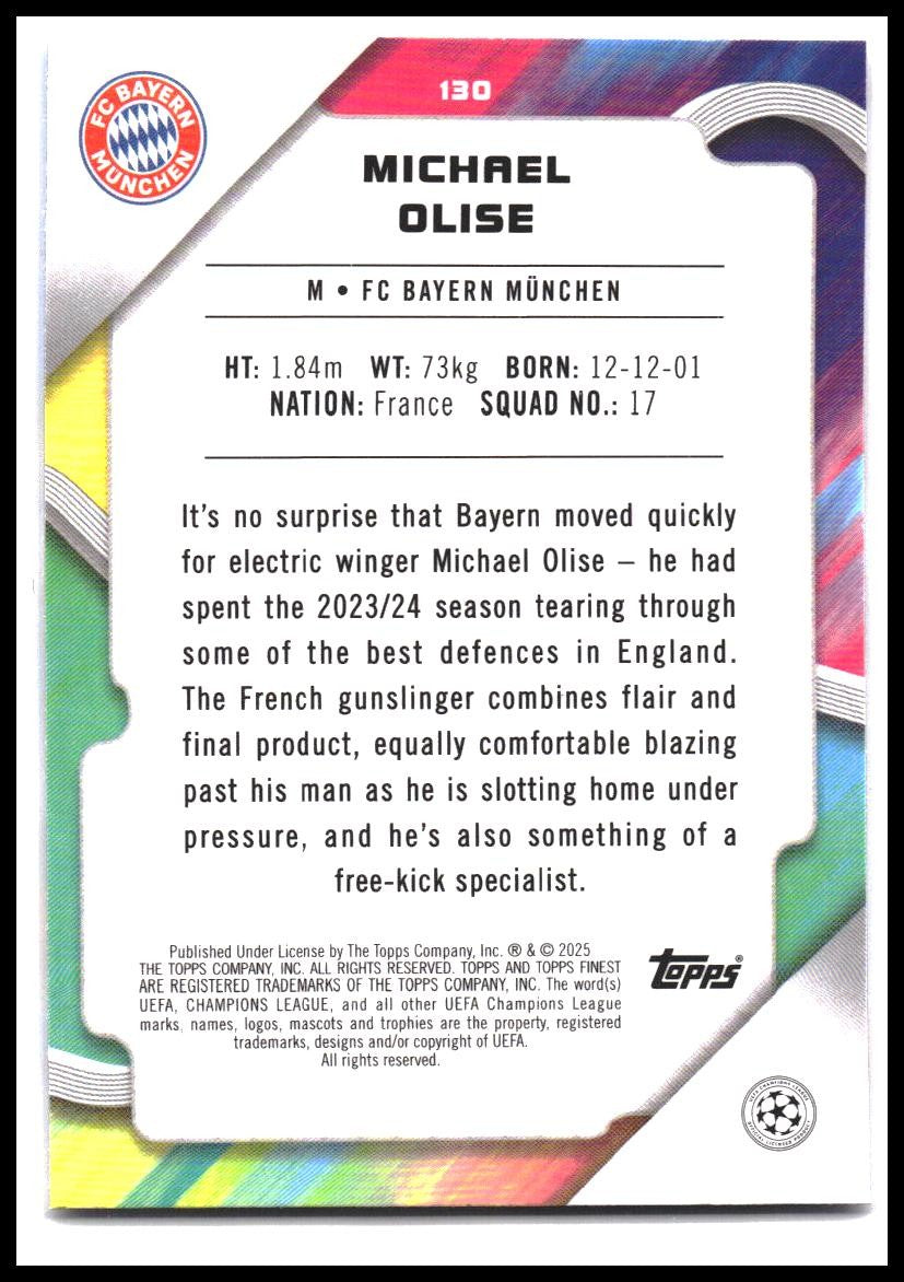 Michael Olise #130 2024-25 Finest UEFA Club Competitions
