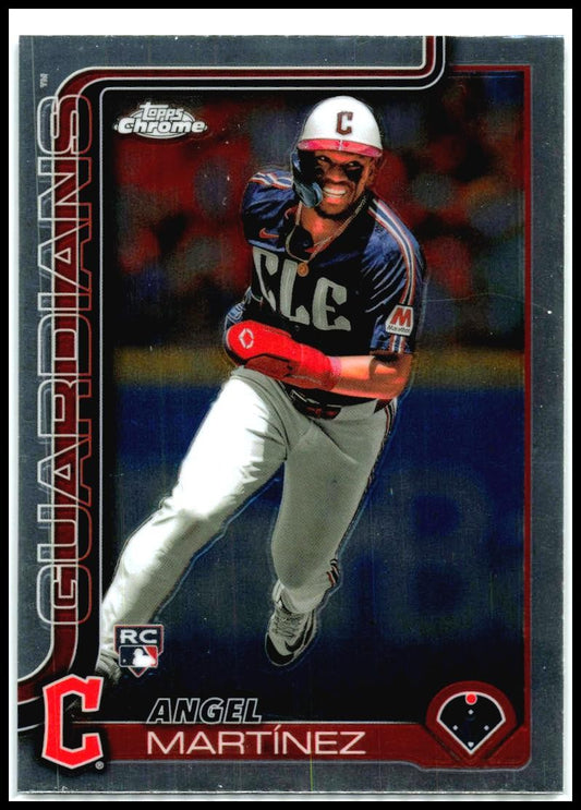 2025 Topps Chrome #155 Angel Martínez Rookie Cleveland Guardians