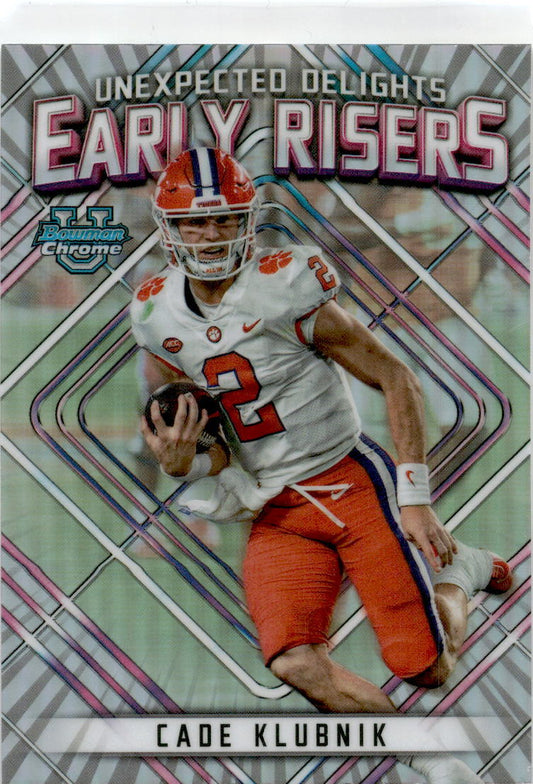 2023 Bowman University Chrome #ER-6 Cade Klubnik Clemson Tigers