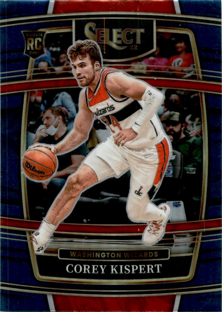 2021-22 Panini Select Blue #81 Corey Kispert Washington Wizards