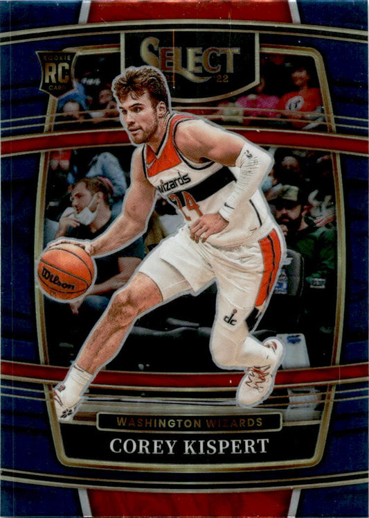 2021-22 Panini Select Blue #81 Corey Kispert Washington Wizards