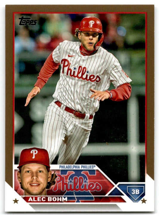2023 Topps Gold Alec Bohm 0719/2023 Philadelphia Phillies #128