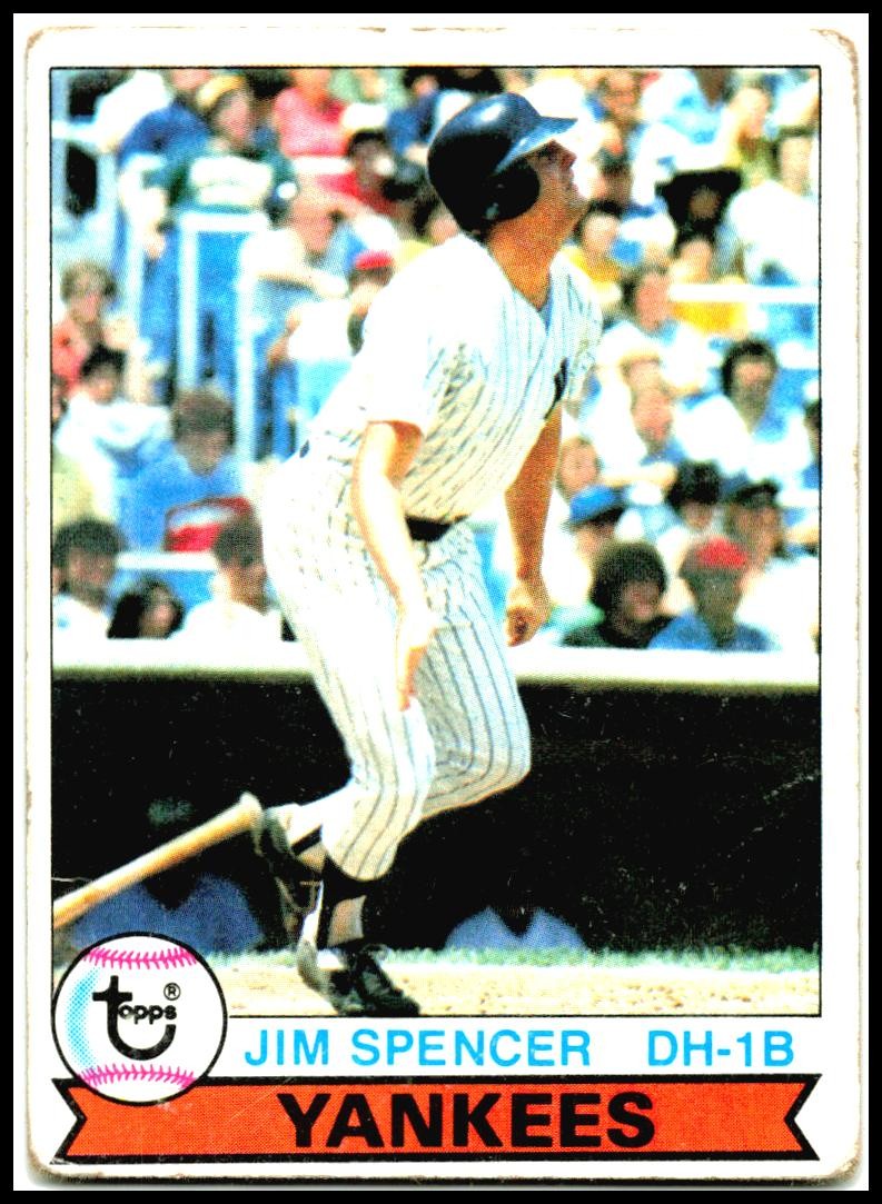 1979 Topps #599 Jim Spencer New York Yankees