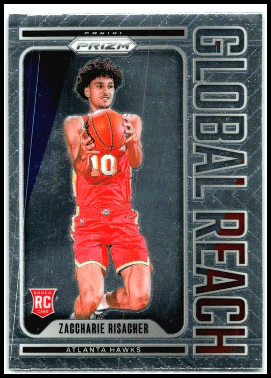 2024-25 Panini Prizm Global Reach #7 Zaccharie Risacher Atlanta Hawks