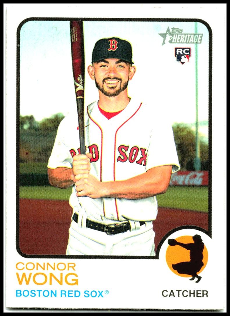 2022 Topps Heritage #249 Connor Wong Rookie Boston Red Sox