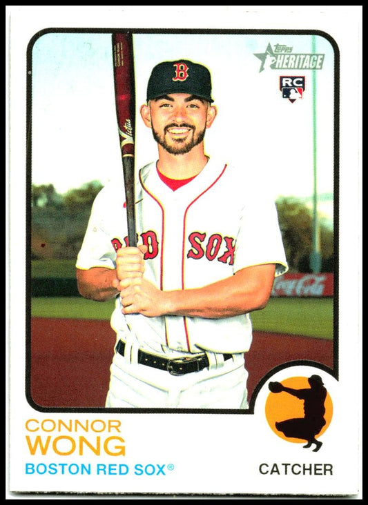 2022 Topps Heritage #249 Connor Wong Rookie Boston Red Sox