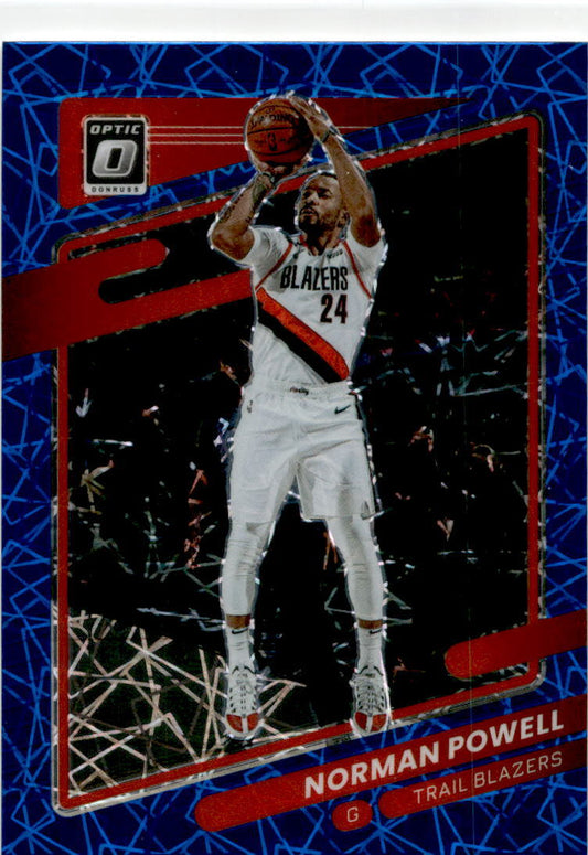 2021-22 Donruss Optic Blue Velocity #121 Norman Powell Portland Trail Blazers