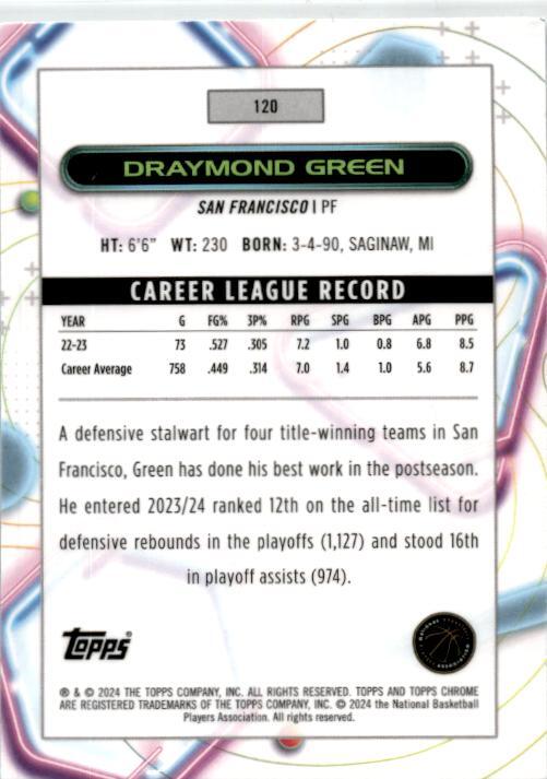 2023-24 Topps Chrome Cosmic # Draymond Green Golden State Warriors