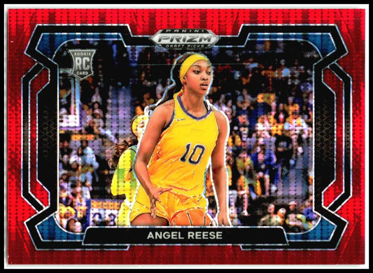 2024 Panini Prizm Draft Picks Red Pulsar Prizm Variation #38 Angel Reese Sky