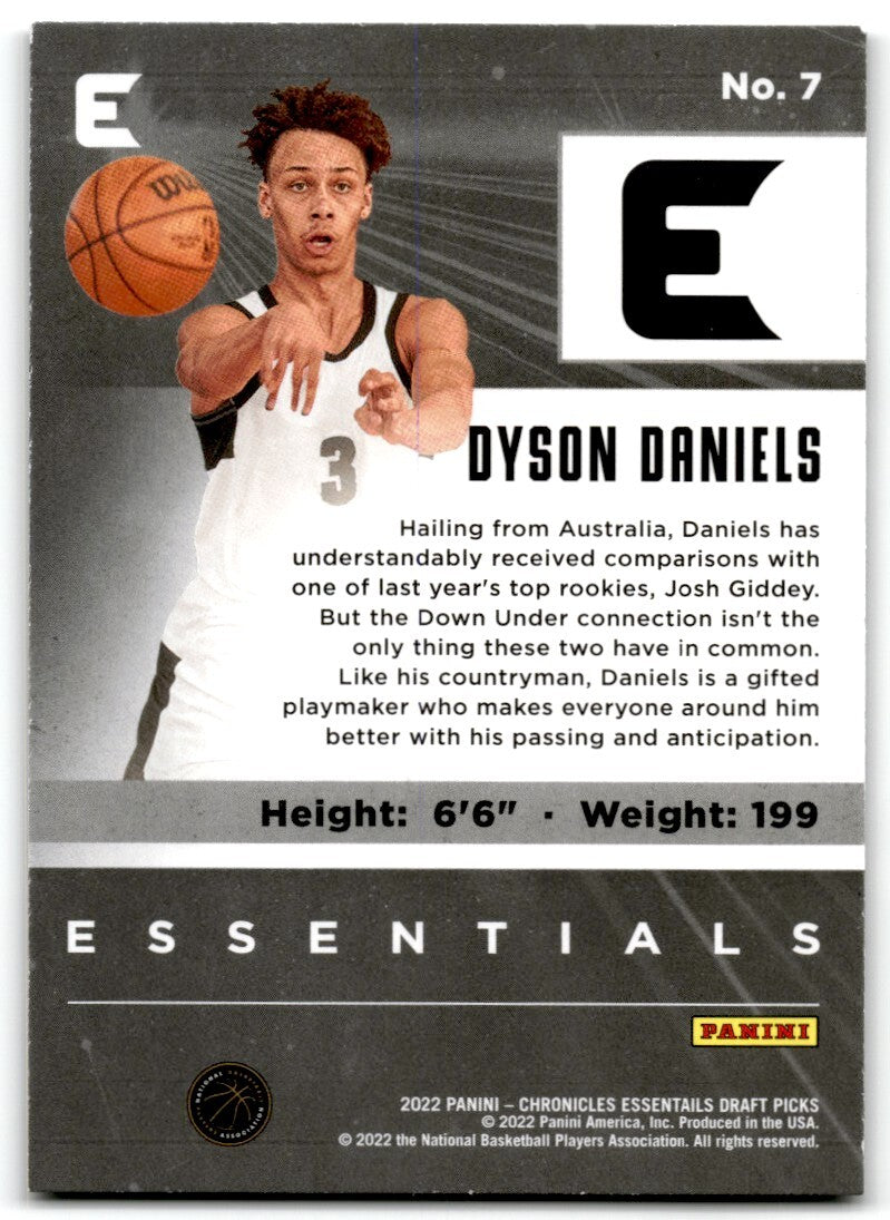 2022-23 Chroncdicles Draft Picks Essentials Dyson Daniels ne New Orleans