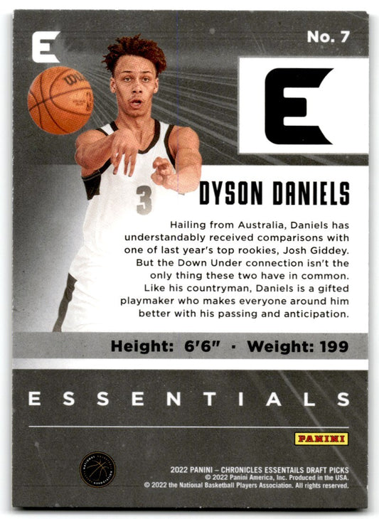 2022-23 Chroncdicles Draft Picks Essentials Dyson Daniels ne New Orleans