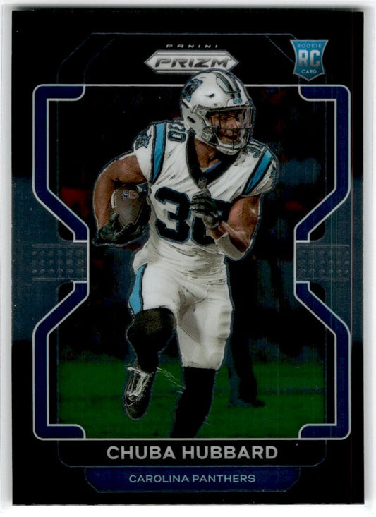 2021 Panini Chronicles Prizm Black Chuba Hubbard Carolina Panthers #PB-24