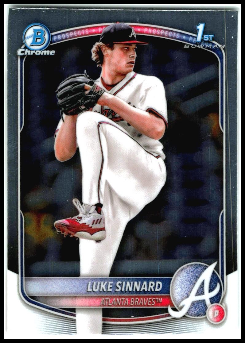 2025 Bowman Chrome Prospects #BCP-62 Luke Sinnard Atlanta Braves