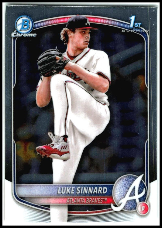 2025 Bowman Chrome Prospects #BCP-62 Luke Sinnard Atlanta Braves