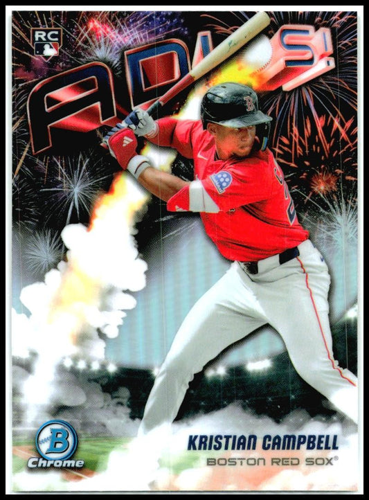 2025 Bowman Chrome Adios #AD-8 Kristan Campbell Rookie Boston