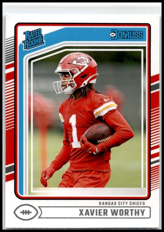 2024 Donruss #398 Xavier Worthy Rookie Kansas City Chiefs