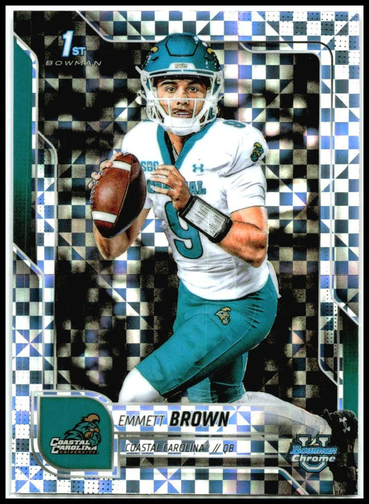 2025 Bowman Chrome University X-Fractor #199 Emmett Brown Costal Carolina