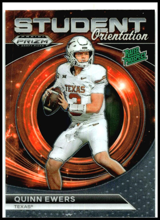 2024 Panini Prizm Draft Picks Student Orientation #SO-QE Quinn Ewers Miami