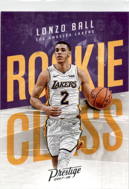 2017-18 Panini Prestige Rookie Class #2 Lonzo Ball Los Angeles Lakers
