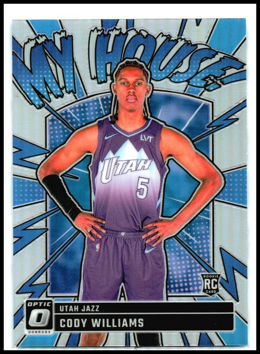 2024-25 Donruss Optic My House Holo #4 Cody Williams Utah Jazz