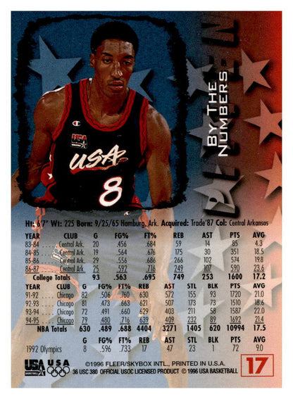 1996 Fleer USA #17 Scottie Pippen