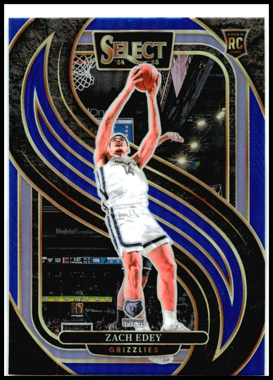 2024-25 Panini Select Blue (Retail) #192 Zach Edey Rookie Memphis Grizzlies
