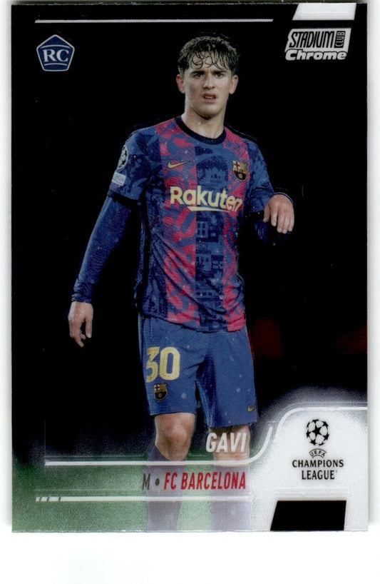 2022 Topps Stadium Club Chrome UCL Gavi Rookie FC Barcelona #31