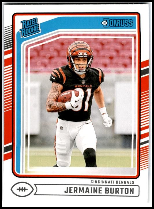 2024 Donruss #368 Jermaine Burton Rookie Cincinnati Bengals