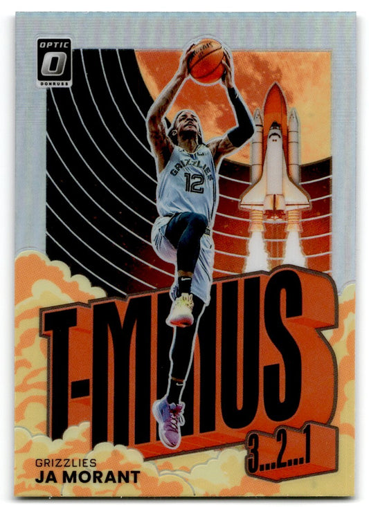 2021-22 Panini Donruss Optic T-Minus 3, 2, 1  Holo Prizm Ja Morant Memphis