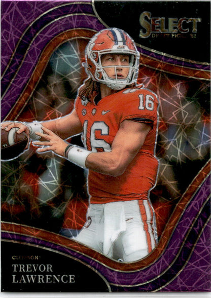 2022 Panini Select Draft Picks #136 Trevor Lawrence Jacksonville Jaguars / Clemo