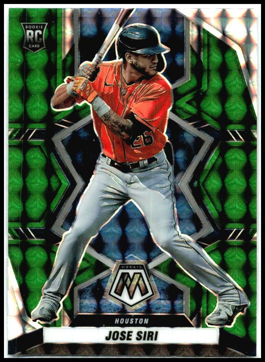 2022 Panini Mosaic Green Mosaic #222 Jose Siri Houston Astros