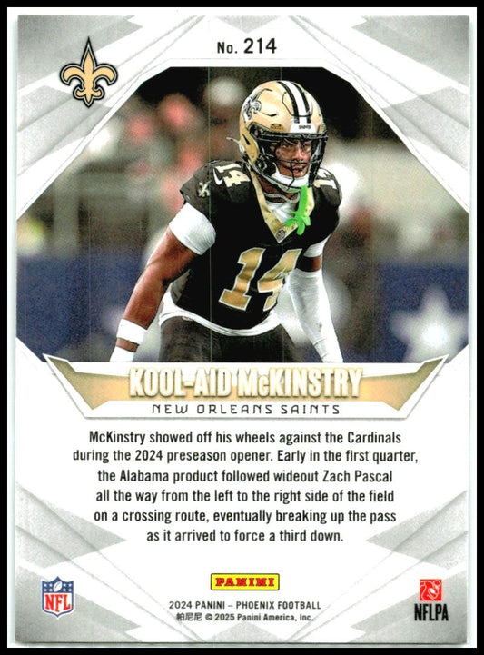 2024 Panini Phoenix Hyper #214 Kool-Aid McKinstry Rookie New Orleans Saints
