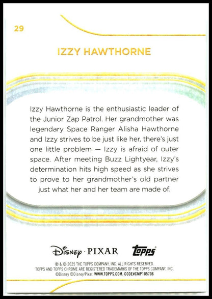 2025 Topps Chrome Disney #29 Izzy Hawthorne