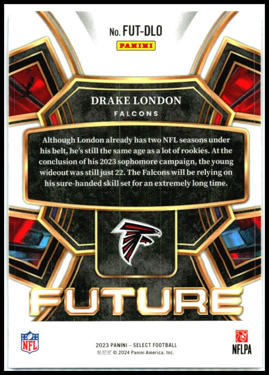 2023 Panini Select Select Future #FUT-DLO Drake London Atlanta Falcons